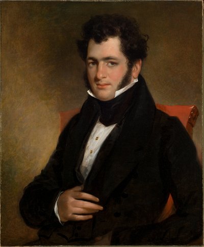 Retrato de caballero 1840 (Óleo sobre lienzo) de Manuel Joachim de Franca