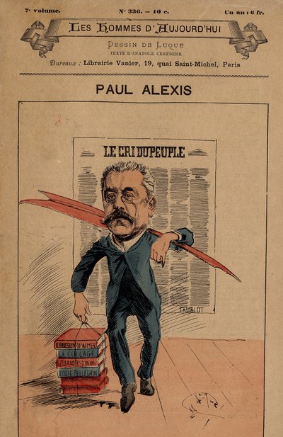 Portada de The Men of Today, número 336, ilustración de Manuel Luque (1854-1919): The Cree of the People - Alexis Paul (1847-1901) de Manuel Luque