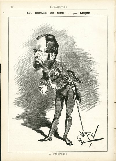 Ilustración de Manuel Luque (1854-1919) en La Caricature (1880) de Manuel Luque