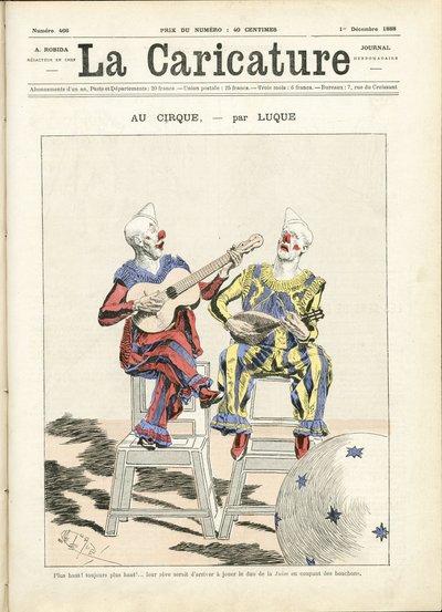 Ilustración para la portada de La Caricatura (1880) de Manuel Luque