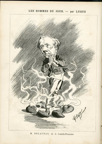 Ilustración de Manuel Luque (1854-1919) para la portada de La Caricature (1880) de Manuel Luque