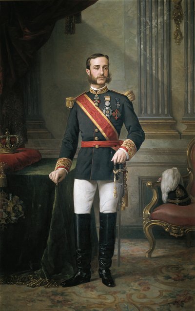 Retrato de Alfonso XII de Manuel Ojeda y Siles
