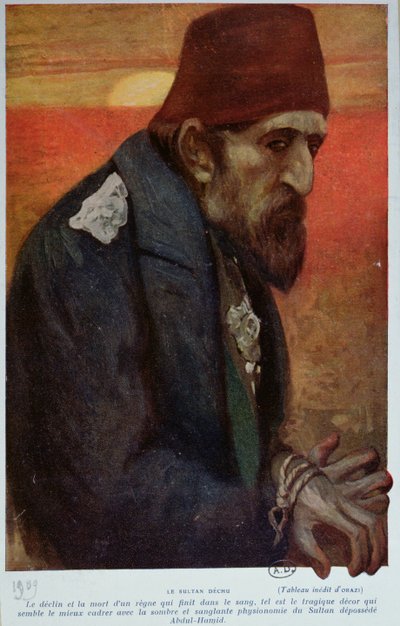 Sultán Abd al-Hamid II (1842-1918) 1909 de Manuel Orazi