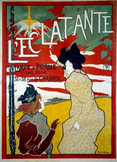 Publicidad de lámparas de aceite sin agujero: la Linterna, siglo XX (cartel) de Manuel Robbe