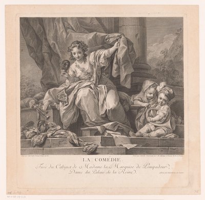 Alegoría de la comedia La comedia (título sobre objeto) de Manuel Salvador Carmona