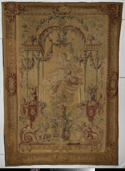 Tapiz que representa a Venus, simbolizando la primavera de Manufacture Royale des Gobelins