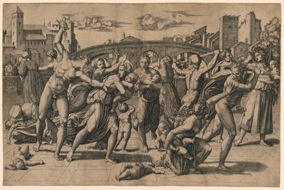 Masacre de los inocentes (sin el abeto) de Marc Antonio Raimondi