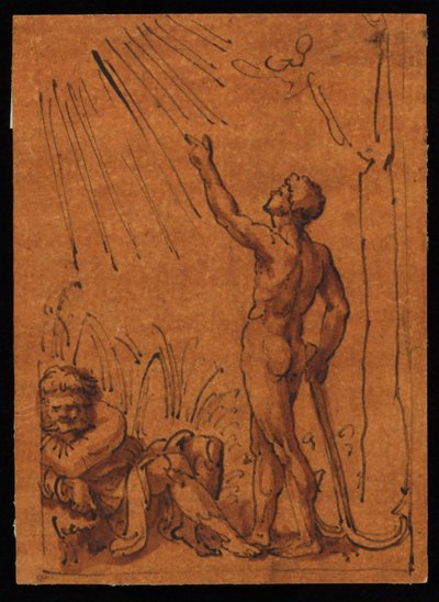 Alegoría del sol y la tierra de Marcantonio Raimondi