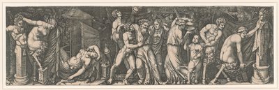 Bacanalia, ca 1510-1511 de Marcantonio Raimondi