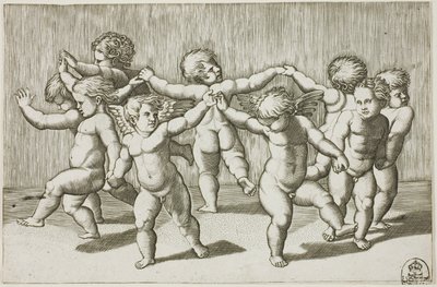 Danza de cupidos de Marcantonio Raimondi