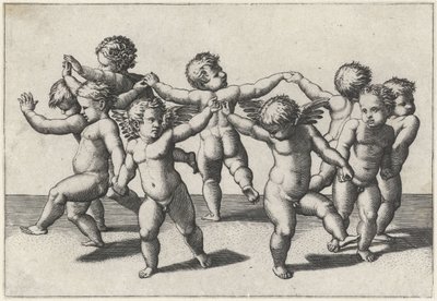 putti de baile de Marcantonio Raimondi