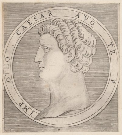 Speculum Romanae Magnificentiae: Otho, de Los Doce Césares, ca. 1500-1534 de Marcantonio Raimondi
