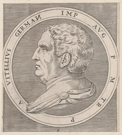 Speculum Romanae Magnificentiae: Vitellius, de Los Doce Césares, ca. 1500-1534 de Marcantonio Raimondi