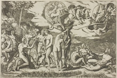 El juicio de Paris de Marcantonio Raimondi