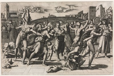 La masacre de los inocentes (Sin el abeto) de Marcantonio Raimondi