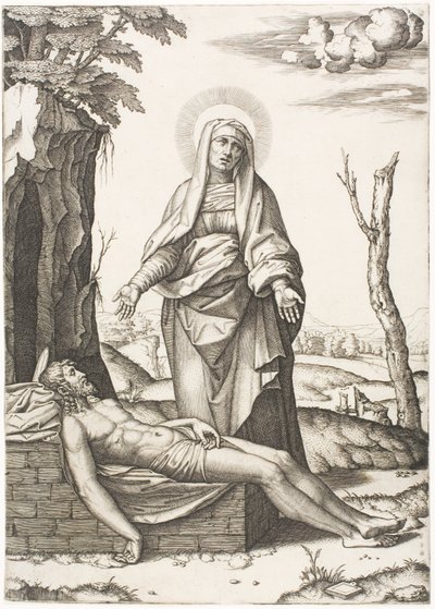 La Piedad de Marcantonio Raimondi