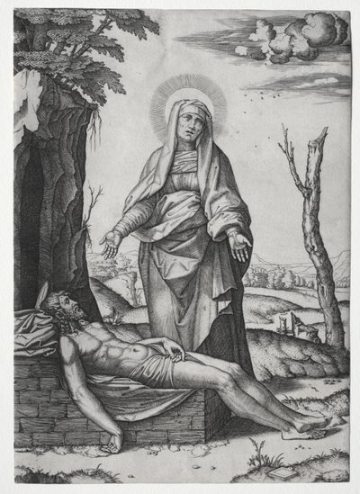 La Piedad de Marcantonio Raimondi