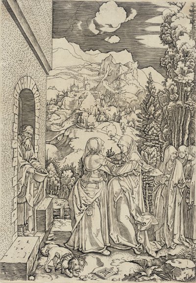 La Visitación de Marcantonio Raimondi