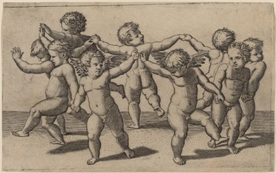 Danza de Cupidos de Marcantonio Raimondi after Raphael