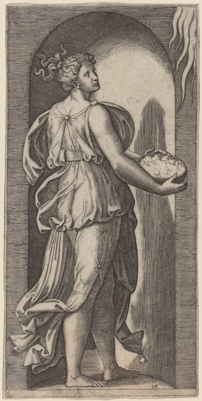 Esperanza de Marcantonio Raimondi after Raphael