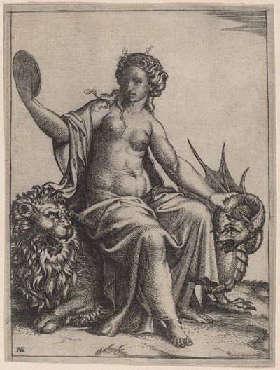 Prudencia de Marcantonio Raimondi possibly after Raphael