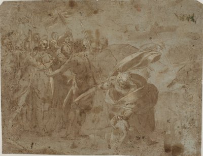 El arresto de Cristo con San Pedro cortando la oreja de Malco de Marcantonio del Forno
