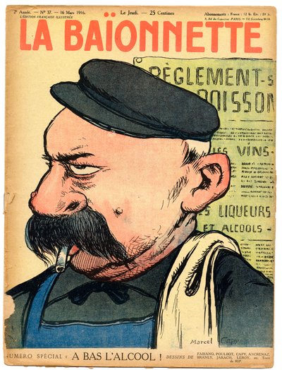 Portada de La Baionnette, Satirique en Couleurs de Marcel Amable O.L. Capy