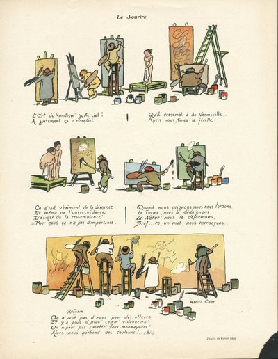 Ilustración de Marcel Capy en Le Smile, no 12, 20/03/13 - El arte del Rondismo - Arte, Vanguardia, Cubismo - Pintores artistas de Marcel Amable O.L. Capy