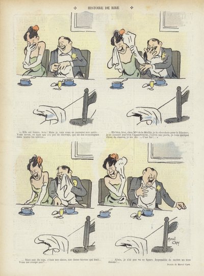 Ilustración para Le Rire de Marcel Amable O.L. Capy
