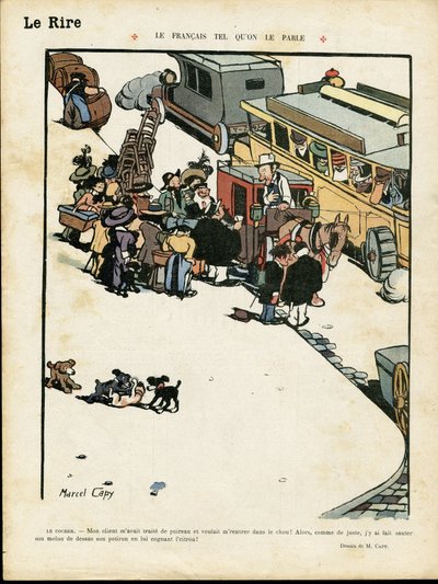 Ilustración de Marcel Capy (1865-1941) en Le Lire de Marcel Amable O.L. Capy