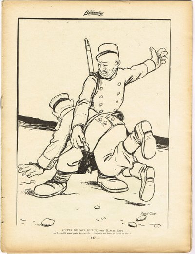La Bayoneta, Satírico en N & B de Marcel Amable O.L. Capy