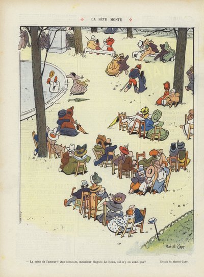 La savia sube (Ilustración para Le Rire) de Marcel Amable O.L. Capy
