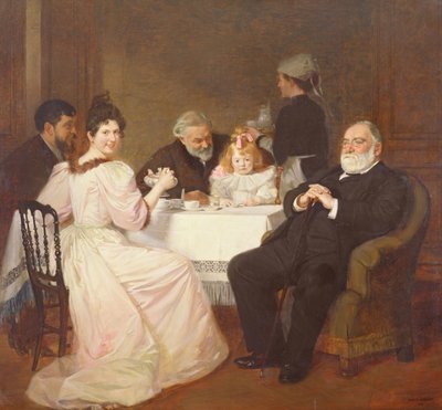 Reunión Familiar en la Casa de Madame Adolphe Brisson, 1893 de Marcel Andre Baschet