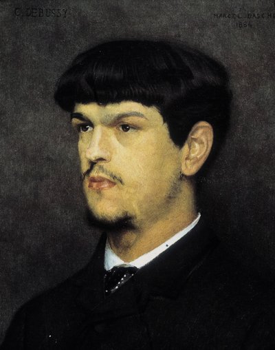 Retrato de Claude Debussy por Marcel Andre Baschet (1862-1941) de Marcel Andre Baschet