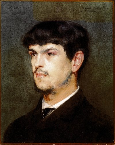 Retrato del compositor francés Claude Debussy de Marcel Andre Baschet