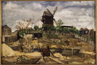 El Moulin de la Galette, hacia 1920 (óleo) de Marcel Leprin