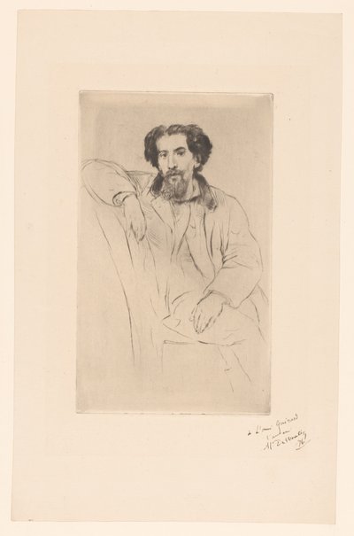 Portafolio de Henri Charles Guérard de Marcellin Gilbert Desboutin (signed by artist)