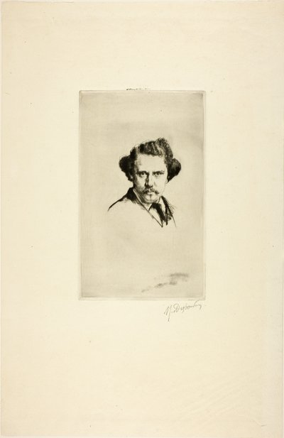 Retrato de Alfred Cadart, 1875 de Marcellin Gilbert Desboutin