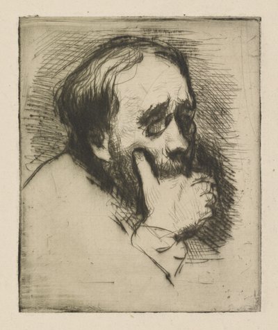 Retrato de Edgar Degas, 1875 de Marcellin Gilbert Desboutin