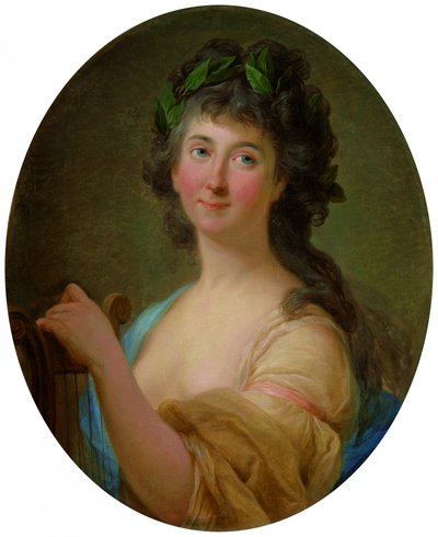 Retrato de Catherine Gattai Thomatis como musa de Marcello Bacciarelli