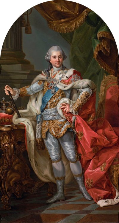 Estanislao Augusto con ropas de coronación de Marcello Bacciarelli