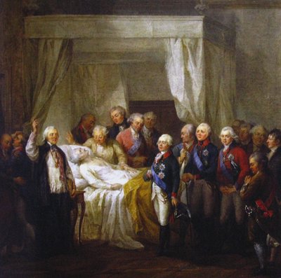 La muerte de Stanislaw II August Poniatowski, después de 1798 de Marcello Bacciarelli