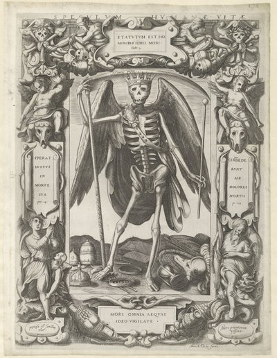 espejo de la vida humana Speculum Humanae Vitae (título sobre el objeto) de Marcello Clodio