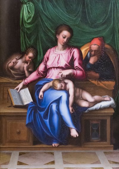 La Sagrada Familia y San Juan Bautista de Marcello Venusti