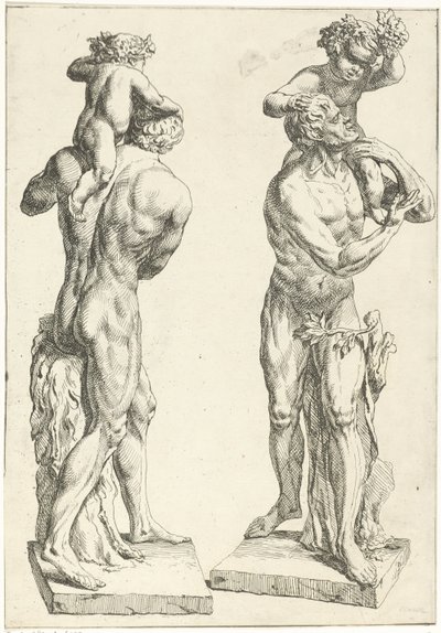 Silenus conoció a jonge Bacchus de Marcellus Laroon (I)