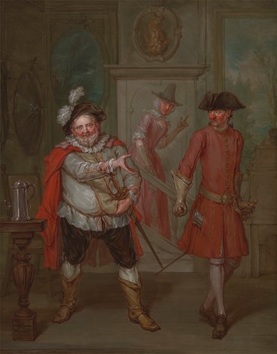 Escena de "Enrique IV, Parte I" de Shakespeare de Marcellus Laroon the Younger