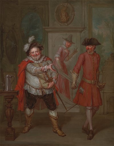 Escena de "Enrique IV, Parte I" de Shakespeare de Marcellus Laroon the Younger