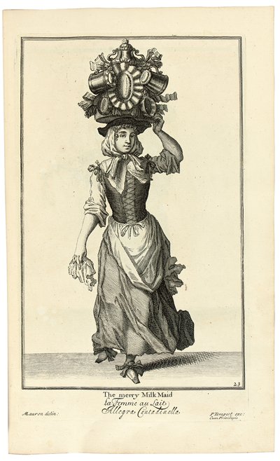 La Alegre Lechera, 1733 de Marcellus or Marcel Lauron