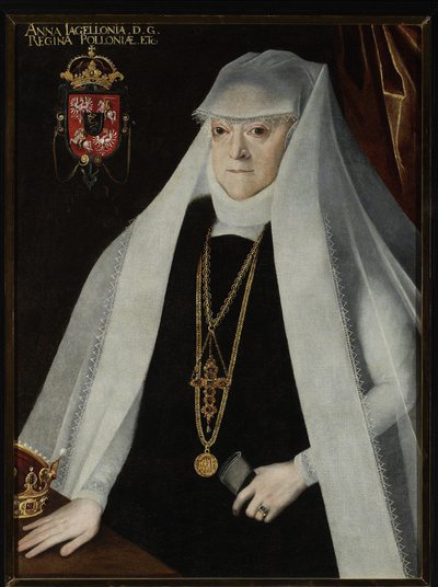 Retrato de Ana Jagellón (1523-1596), reina de Polonia de Marcin Kober