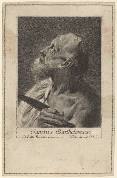 San Bartolomé de Marco Alvise Pitteri after Giovanni Battista Piazzetta